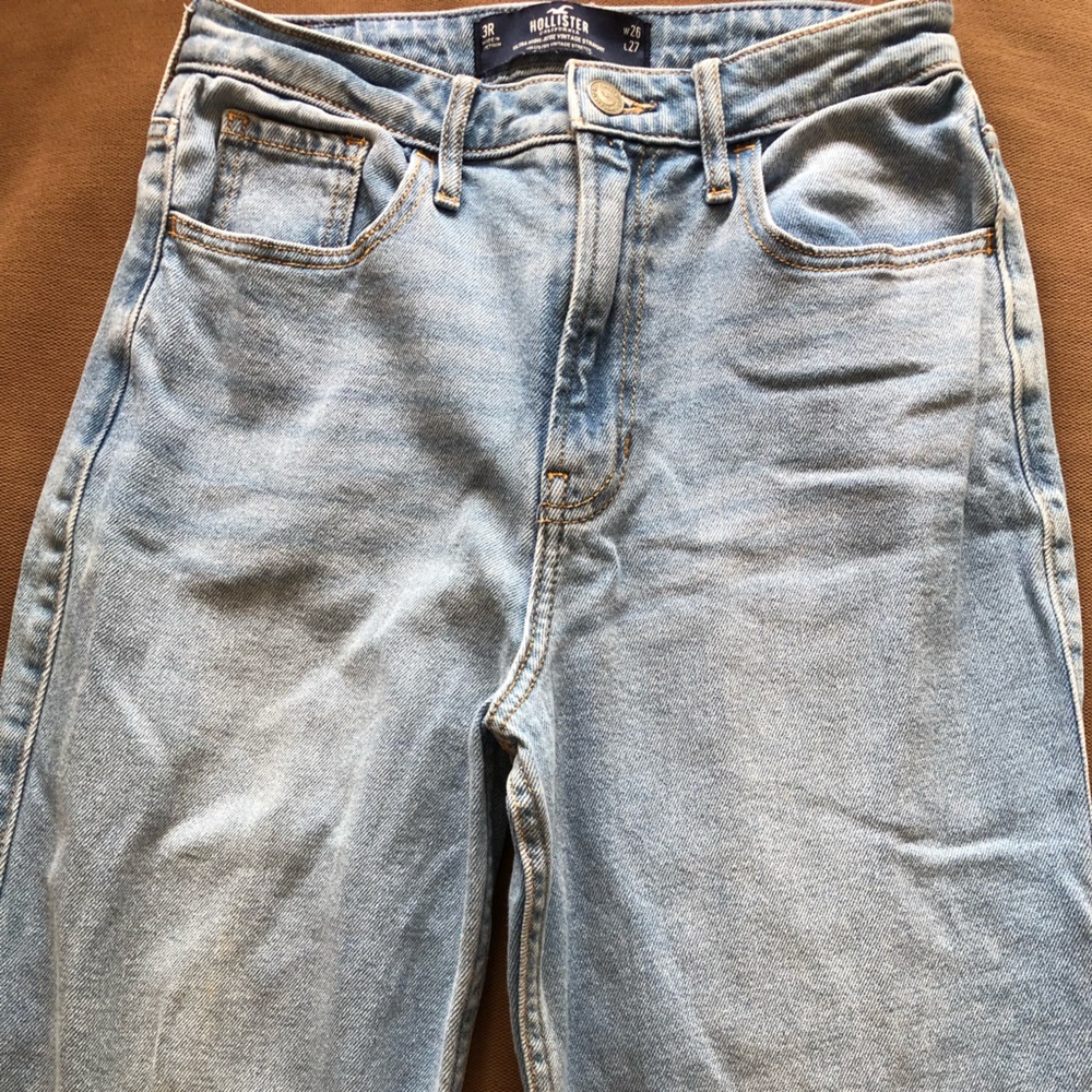Hollister jeans ultra high-rise vintage straight size 3r w26 l27 pre-owned